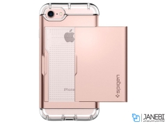 قاب اسپیگن Crystal Wallet Apple iPhone 7 صورتی