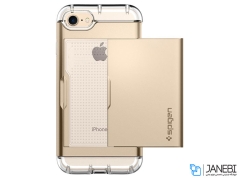 قاب اسپیگن Crystal Wallet Apple iPhone 7 طلایی
