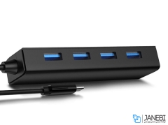 هاب یو اس بی 4 پورت دی ام DM CHB003 Type-C Hub Avec 4 USB 3.0 Ports