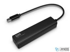 هاب یو اس بی 4 پورت دی ام DM CHB003 Type-C Hub Avec 4 USB 3.0 Ports