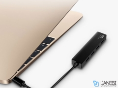 هاب یو اس بی 4 پورت دی ام DM CHB003 Type-C Hub Avec 4 USB 3.0 Ports