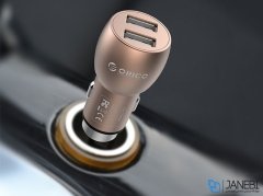 خرید شارژر فندکی فست شارژ ماشین دو پورت اوریکو