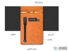 پاوربانک با کیف چرمی