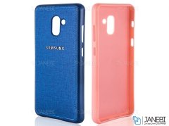 قاب محافظ طرح پارچه ای سامسونگ Protective Cover Samsung Galaxy J6 Plus