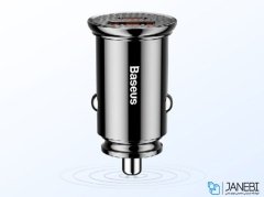 شارژر فندکی فست شارژ ماشین دو پورت بیسوس