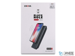 پاور بانک و کیف چرمی Zhuse Black Hole Series ZS-WB-001 8000mAh Power Bank And Leather Bag