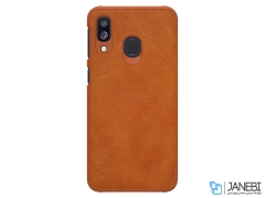 کاور چرمی نیلکین سامسونگ Nillkin Qin leather case Samsung Galaxy A40
