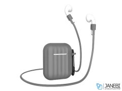 کاور محافظ و بند ایرپاد Dirose Silicone Case Airpods