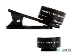 لنز فیش آی و واید ماکرو گوشی موبایل لی کیو آی Lieqi F-516 Wide Angle & Macro & Fisheye Lens
