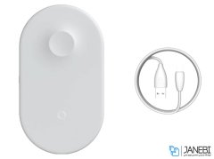 شارژر وایرلس سریع بیسوس Baseus BSWC-P19 Smart 2 in 1 Wireless Charger