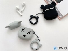 کاور محافظ سیلیکونی ایرپاد طرح خرس Bear Silicone Case Apple Airpods