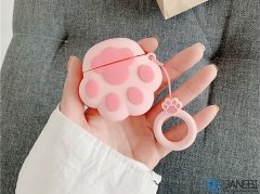 کاور محافظ سیلیکونی ایرپاد طرح ردپا سگ Dog Footprints Silicone Case Apple Airpods