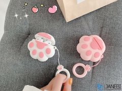 کاور محافظ سیلیکونی ایرپاد طرح ردپا سگ Dog Footprints Silicone Case Apple Airpods