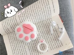 کاور محافظ سیلیکونی ایرپاد طرح ردپا سگ Dog Footprints Silicone Case Apple Airpods