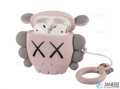 کاور محافظ سیلیکونی ایرپاد طرح آدم فضایی Alien Silicone Case Apple Airpods