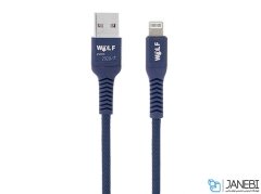 کابل شارژ و انتقال داده لایتنینگ Wolf Lightning Cable 1m