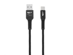 کابل شارژ و انتقال داده تایپ سی Wolf Type-C Cable 1m