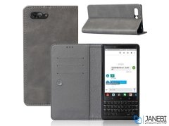 کیف طرح چرم بلک بری BlackBerry Key2 Leather Cover