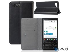 کیف طرح چرم بلک بری BlackBerry Key2 Leather Cover