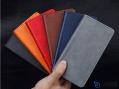 کیف طرح چرم بلک بری BlackBerry DTEK60 Leather Cover