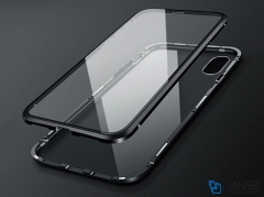 قاب مگنتی و محافظ صفحه شیشه ای آیفون Glass Magnetic 360 Case Apple iPhone X/XS
