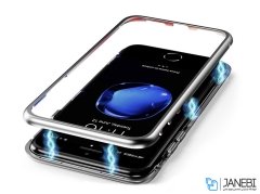 قاب مگنتی و محافظ صفحه شیشه ای آیفون Glass Magnetic 360 Case Apple iPhone 6/6S