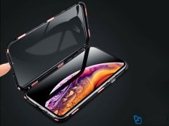 قاب مگنتی و محافظ صفحه شیشه ای آیفون Glass Magnetic 360 Case Apple iPhone XS Max