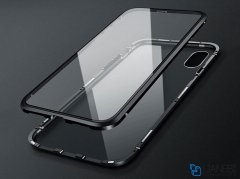 قاب مگنتی و محافظ صفحه شیشه ای آیفون Glass Magnetic 360 Case Apple iPhone XS Max