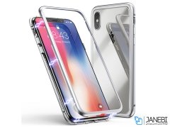 قاب مگنتی و محافظ صفحه شیشه ای آیفون Glass Magnetic 360 Case Apple iPhone XS Max