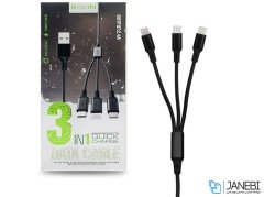 کابل شارژ سه سر باوین Bavin CB076 3in1 Cable 1m