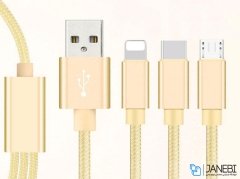 کابل شارژ سه سر باوین Bavin CB076 3in1 Cable 1m