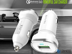 شارژر فندکی سریع و کابل لایتنینگ باوین