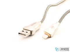 کابل شارژ و انتقال داده لایتنینگ باوین Bavin CB087 Lightning Cable 1m