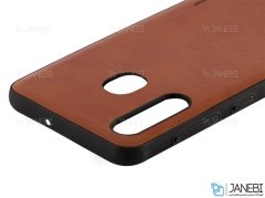 قاب طرح چرم سامسونگ Huanmin Leather Case Samsung Galaxy A30