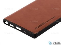 قاب طرح چرم سامسونگ Huanmin Leather Case Samsung Galaxy Note 10 Plus