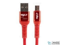 کابل شارژ و انتقال داده میکرو یو اس بی Wolf Micro USB Cable 1m