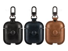 کاور محافظ چرمی ایرپاد اپل Coteetci Magnet Airpods PUCase With Hook