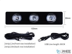 کیت نورپردازی ریموت‌دار The Star lights Of Car Seat Bottom A12