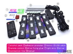 کیت نورپردازی ریموت‌دار The Star lights Of Car Seat Bottom A12