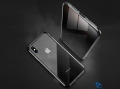 قاب مگنتی و محافظ صفحه حفظ حریم شخصی آیفون Privacy Glass Magnetic 360 Case Apple iPhone X/XS