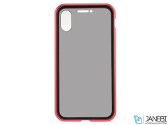 قاب مگنتی و محافظ صفحه حفظ حریم شخصی آیفون Privacy Glass Magnetic 360 Case Apple iPhone X/XS