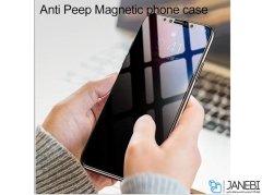 قاب مگنتی و محافظ صفحه حفظ حریم شخصی آیفون Privacy Glass Magnetic 360 Case Apple iPhone X/XS