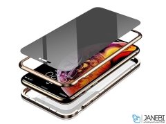 قاب مگنتی و محافظ صفحه حفظ حریم شخصی آیفون Privacy Glass Magnetic 360 Case Apple iPhone X/XS
