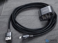 کابل لایتنینگ دو پورت بیسوس Baseus Special Data Backseat CALHZ-01