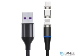کابل شارژ سه سر آهنربایی راک Rock G1 Magnetic Cable 1m