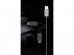 کابل ۳ کاره راک Rock 3in1 Metal Stretchable lightning - Type-C - Micro USB