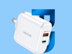 شارژر دیواری سریع 2 پورت یوسامز Usams T12 PD QC3.0 Fast USB Wall Charger