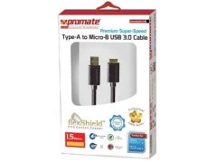 کابل هارددیسک پرومیت Promate LinkMate-U4 Type-A To Micro-B USB 3.0 Cable 1.5m