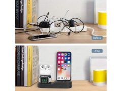 استند شارژ آیفون و ایرپاد و اپل واچ AHA Style 3in1 Charging Dock