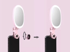 لنز واید و ماکرو فلاش دار گوشی Krisyo Beauty led flash light & lens M-928